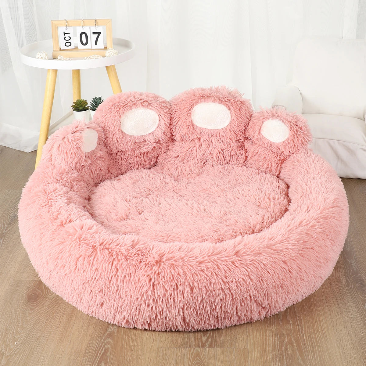 panier moelleux chien orthopédique peluche hiver