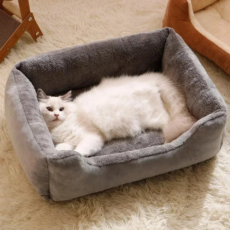 Panier pour chat moelleux - coussin confortable respirant