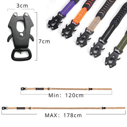 laisse élastique pour chien anti traction réfléchissante