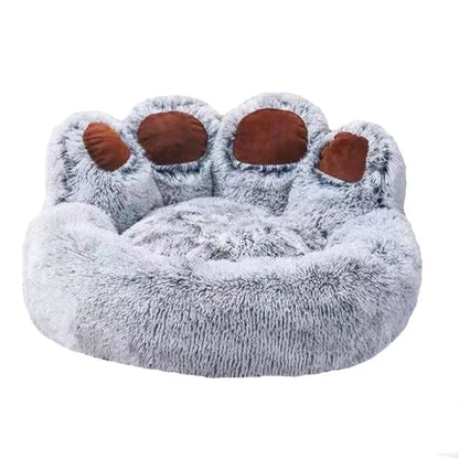 panier moelleux chien orthopédique peluche hiver