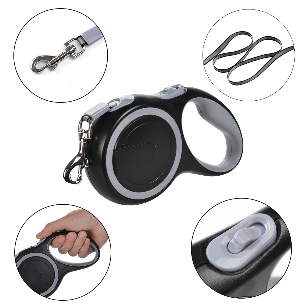 laisse rétractable pour chien 8m
