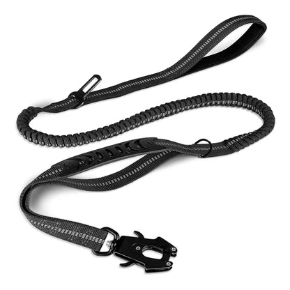 laisse élastique pour chien anti traction réfléchissante
